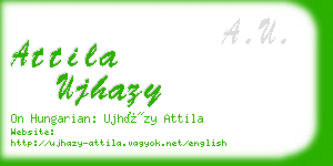 attila ujhazy business card